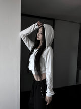 faye off-shoulder hood T (3color)