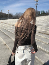 Milt Back Adjust Strap Balloon Wide Pants