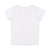 Dual Charm Necklace Tee (White) F25QB097