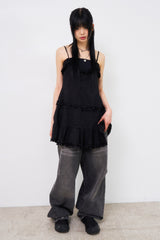 Vigor cat washed parachute denim pants