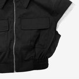 Aperi shirt pocket zip-up + skirt set