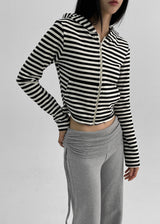 [MADE] Cohel Stripe Hooded Zip-Up