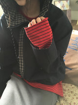 [unisex] カオリボーダー長袖Tシャツ