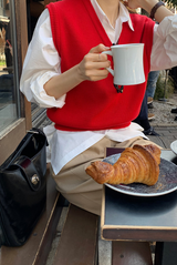 [Lè made/7,000 Sold] ルメイド ベーシック Vネック ベスト