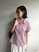 Dolman check shirt (4color)