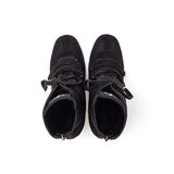 Boxing Velcro Lace-Up Heel(All Black)