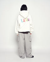 25FW COLOR LOGO HOODIE CREAM