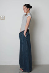 Basic Short Sleeve Tee_Melange Gray