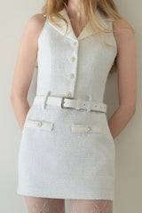 [Seow] Glow Tweed Mini Dress