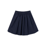 PLEATS NAVY SKIRT