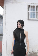 bebe halter knit (black)