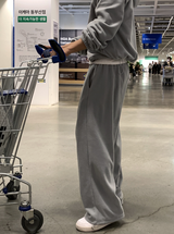 [Set-up]Find fleece sweat zip-up pants