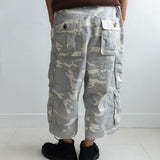 Wanderer cargo bermuda pants / Stone camo