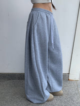 コビンサイドピンタックブラッシュワイドトレーニングパンツ