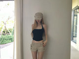 double square halter top(4 color) 