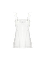 レースフリルミニドレス (Ivory)