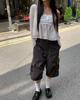 Big cargo bermuda pants