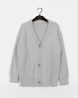 Mozel Wool Angora Oversized-Fit Cardigan