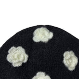 flower beanie (black)