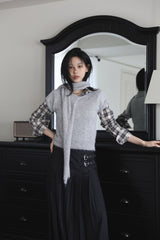 Hazel Check Crop Shirt