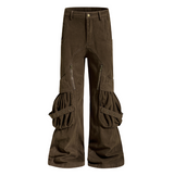 Veyra Zip Cargo Flare Pants