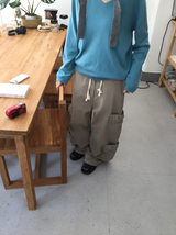 ラロアコットンカーゴワイドパンツ（3c）