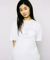 ハートループTシャツ - ホワイト