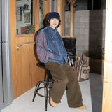 Western boots cut work pants / Khaki