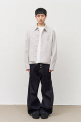 Used Raw Structure Denim