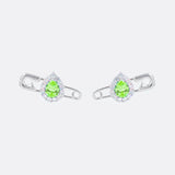 COCKTAIL SAFETY-PIN EARRINGS (Apple green)