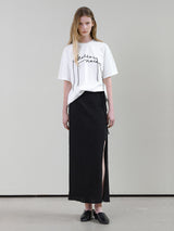 (SK-5010)ROSE RIBBON SET-UP SKIRT