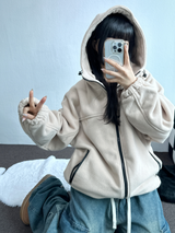 OVERFIT FLEECE ZIP-UP💛🤎🖤 - 3 COLORS