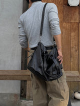 Moto two-way leather cross bag