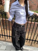 CHAINPIECE BALLOON PANTS