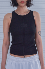 half logo sleeves_black