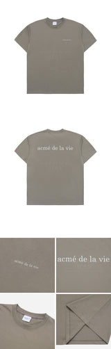 ベーシックロゴバイオウォッシング半袖Tシャツ COCOA