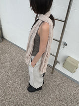 Soft Whipping Scarf - Beige