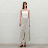 (SK-5015)EIIA UNBALANCED WRAP SKIRT