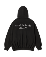 25FW BASIC LOGO NAPPING HOODIE BLACK