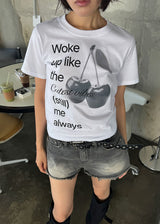 チェリーレターTシャツ
