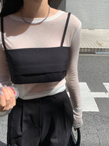 [MADE] VELY TENCEL LAYERED TEE