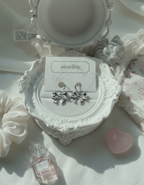 Adorable Ribbon Huggies Piercing - Silver