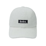 Sebs. CORDULOY ball cap-WHITE
