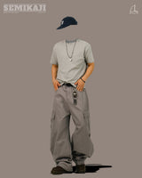 KEY Cargo Wide Balloon Pants