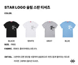 STAR LOGO SLIM STRETCH T-SHIRT (SSSKNK-106)
