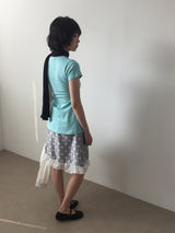 フレアクルーネックTシャツ (4color)