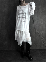 uncut lace skirt (2color)