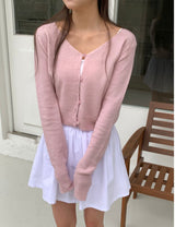 Creamy V-neck cardigan