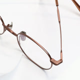 Knouun Round titanium glasses CODE. 101. A PinkBrown