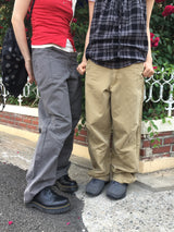 Pigmented Cotton Twill Pants (3color)